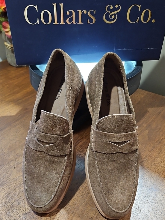 Collars & Co. Men’s Brown Suede Penny Loafers main image 7